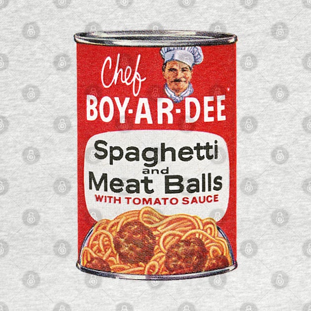 Chef BOY-AR-DEE Spaghetti & Meatball Can by ölümprints